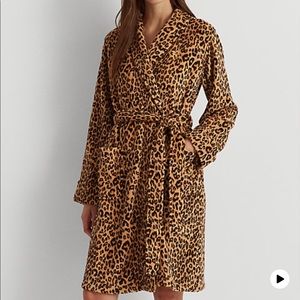 Lauren by Ralph Lauren cheetah Animal Print Robe